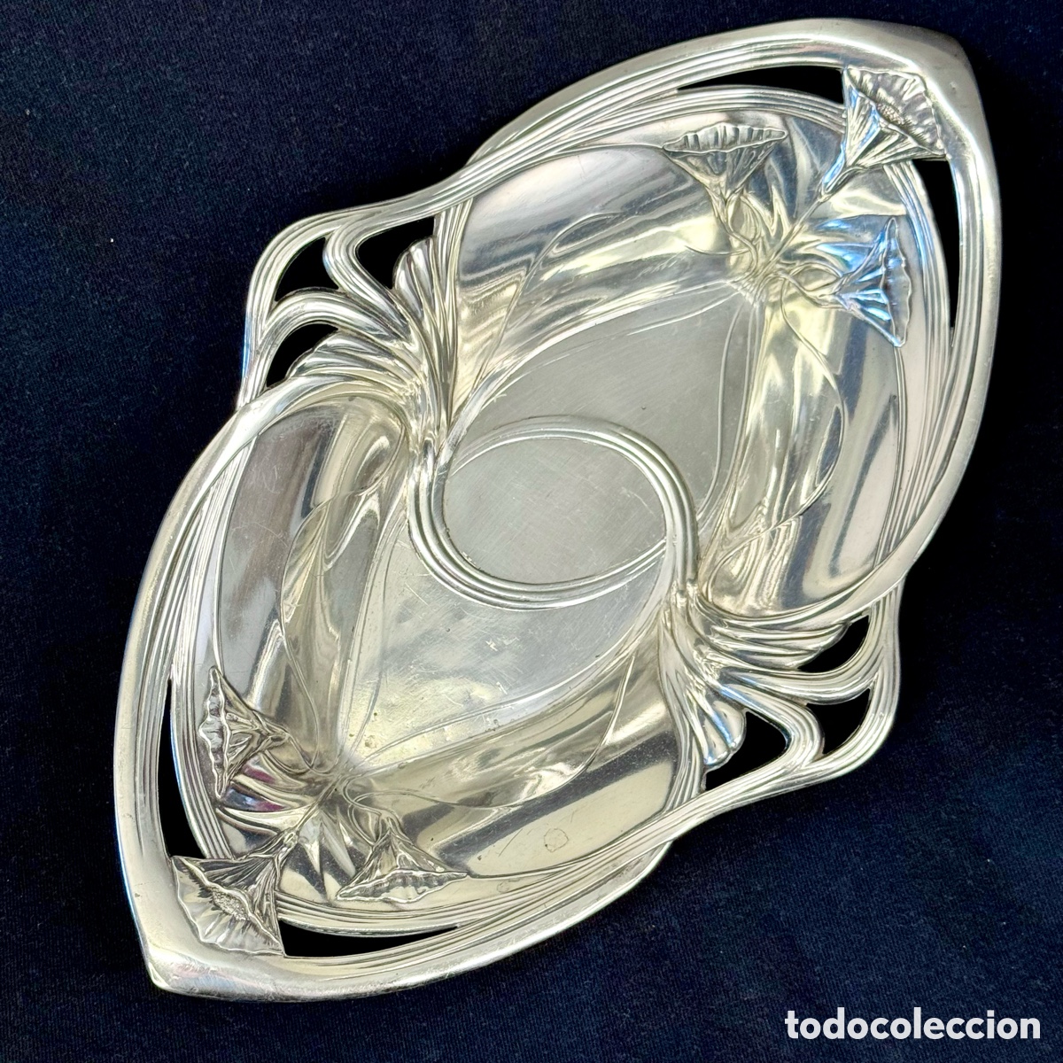 Antig&uuml;edades: ANTIGUA BANDEJA ART NOUVEAU WMF FRANCIA XIX - XX TIPO PANERA CENTRO MESA