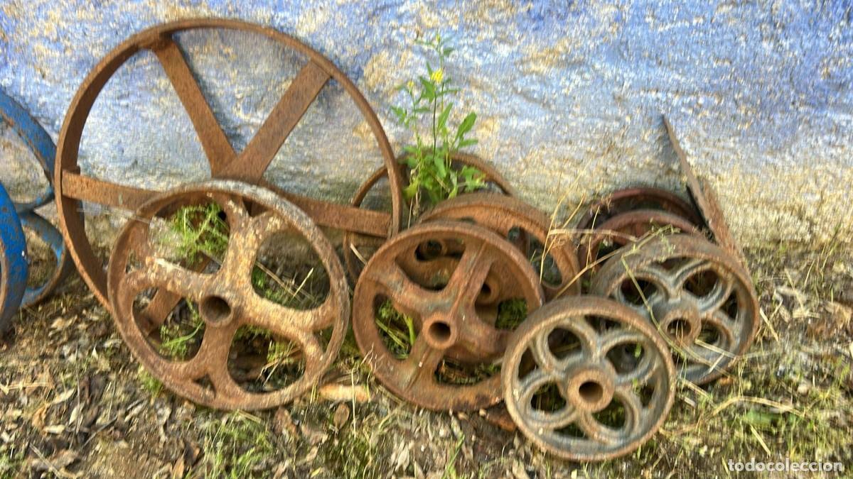 Antig&uuml;edades: RUEDAS DE MAQUINARIA INDUSTRIAL ANTIGUAS DE VARIOS DIAMETROS