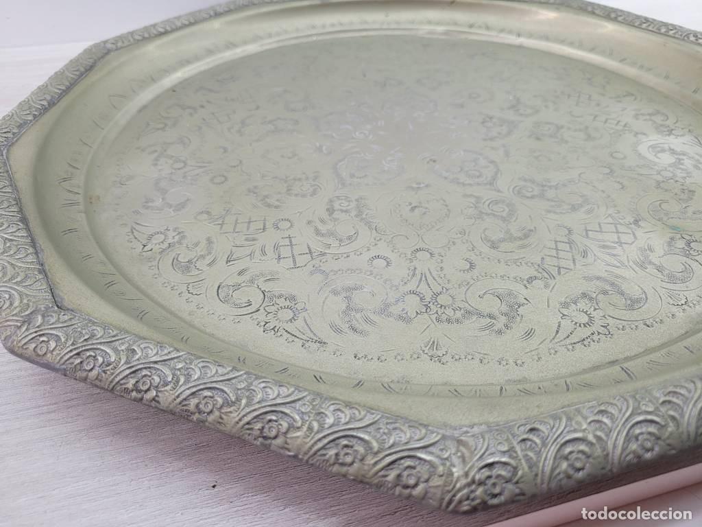 Antig&uuml;edades: BANDEJA DE T&Eacute; MARROQU&Iacute; - Foto 7