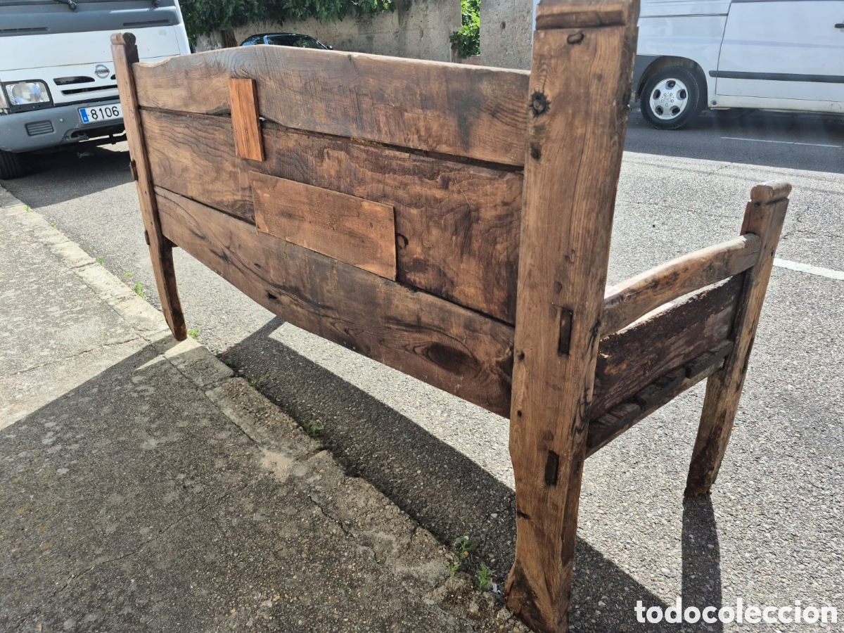 Antig&uuml;edades: Esca&ntilde;o de casta&ntilde;o en buen estado - Foto 7