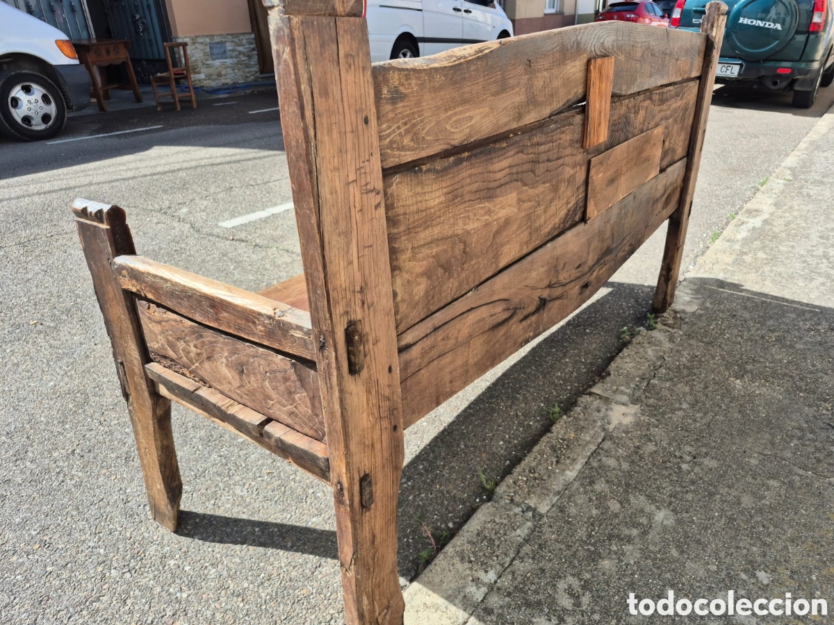 Antig&uuml;edades: Esca&ntilde;o de casta&ntilde;o en buen estado - Foto 8