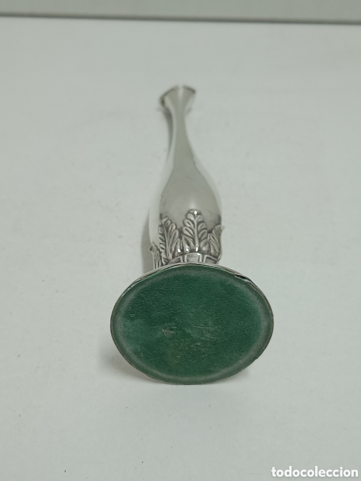 Antig&uuml;edades: VIOLETERO DE PLATA DE LEY - 20cm - 58gr - Foto 4
