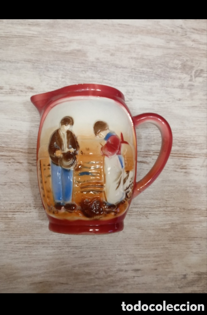 Antig&uuml;edades: Jarra Cer&aacute;mica Vintage Saint-Cl&eacute;ment Francia