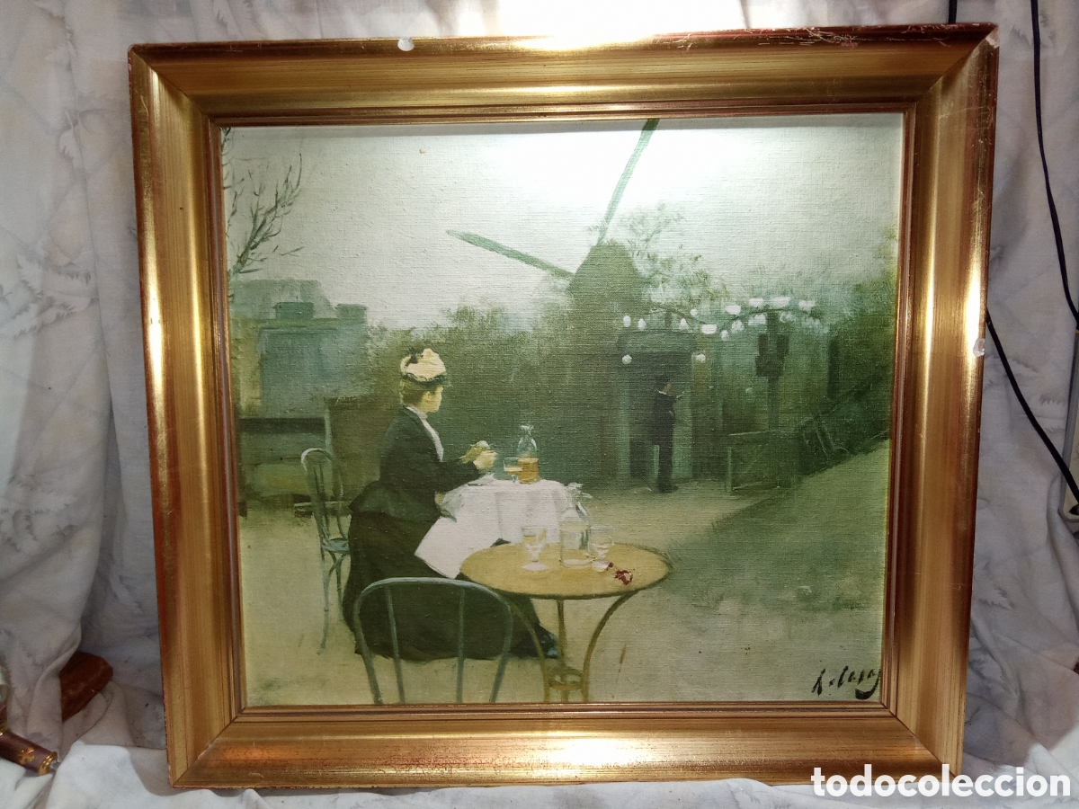 Antig&uuml;edades: MARCO DORADO CON L&Aacute;MINA - Foto 1