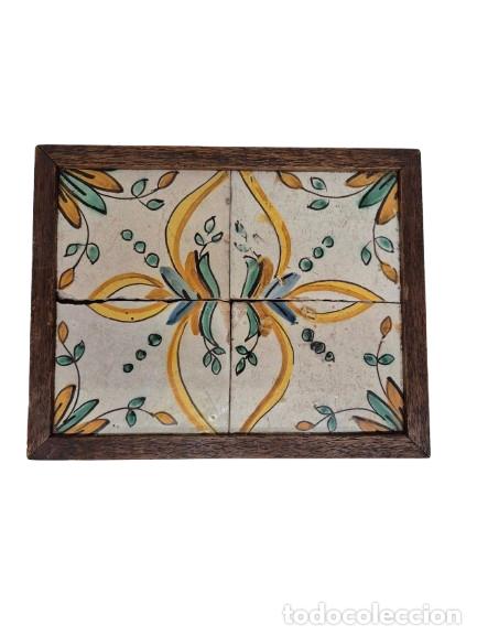 Antig&uuml;edades: Cuadro de Azulejos - Azulejos, (Rajoles) Cer&aacute;mica Catalana - S.XVIII