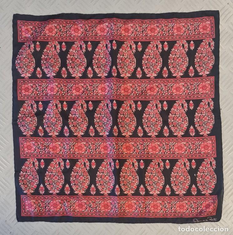 Antig&uuml;edades: Pa&ntilde;uelo Oscar de la Renta Seda 55X55