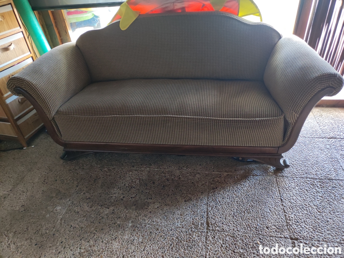 Antig&uuml;edades: Pareja de sillones estilo Imperio y sofa - Foto 4