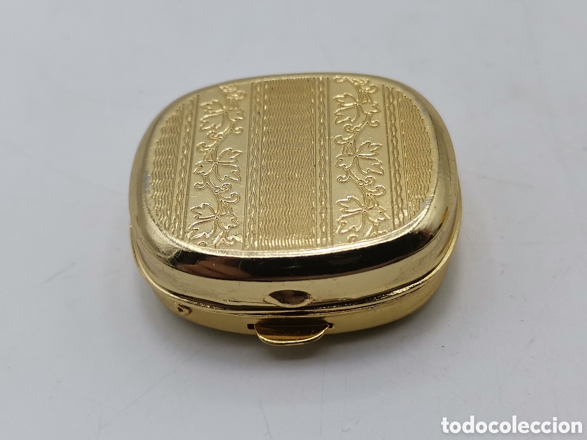 Antiques: PRECIOSO PASTILLERO ANTIGUO DORADO
