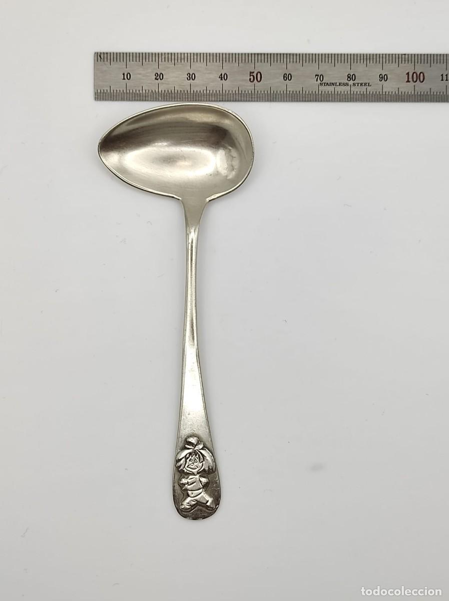 Antig&uuml;edades: CUCHARA DE BEBE PLATA DE LEY - Foto 3
