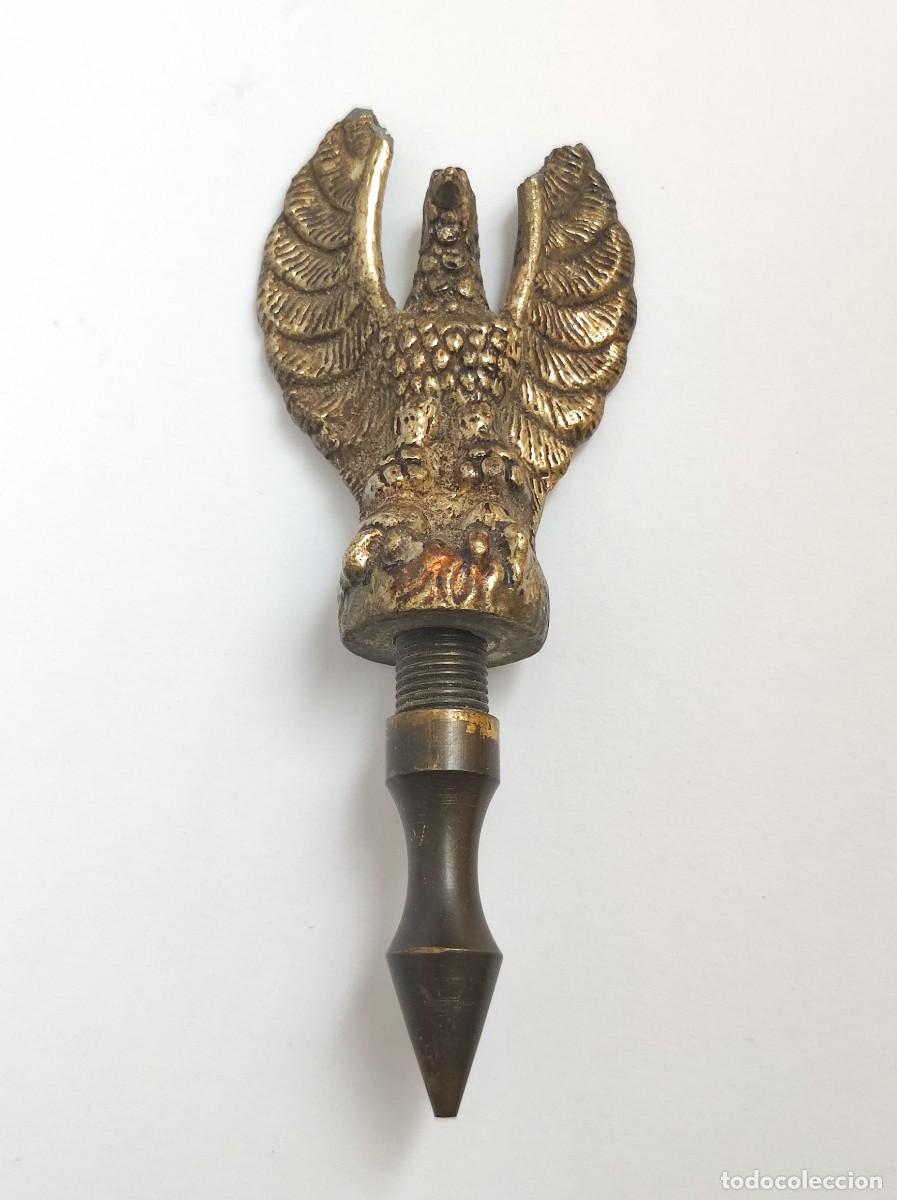 Antiguidades: Antiguo adorno aplique lampara candelabro aguila