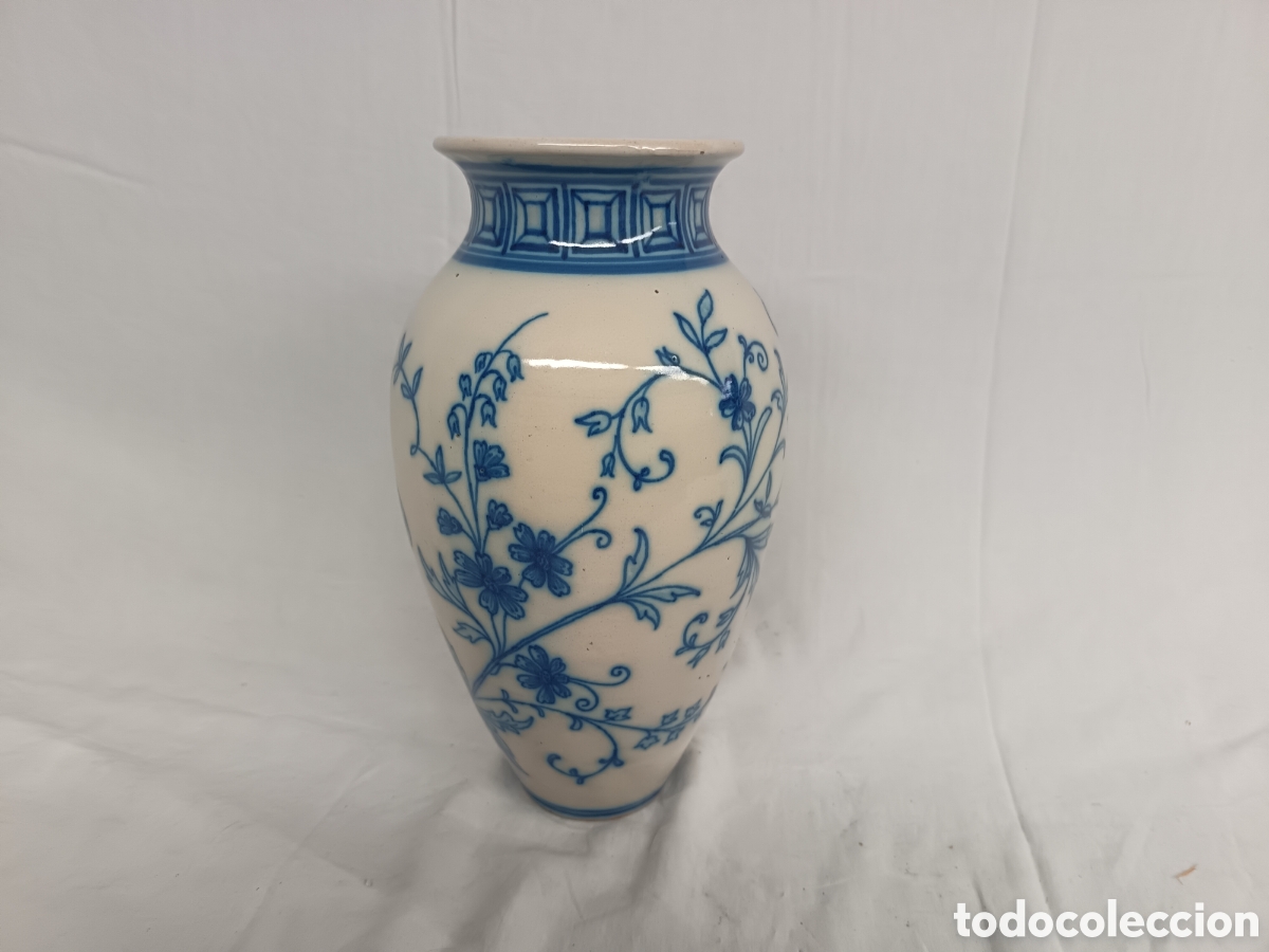 Antiquit&auml;ten: ANTIGUO JARRON CERAMICA ESMALTADA