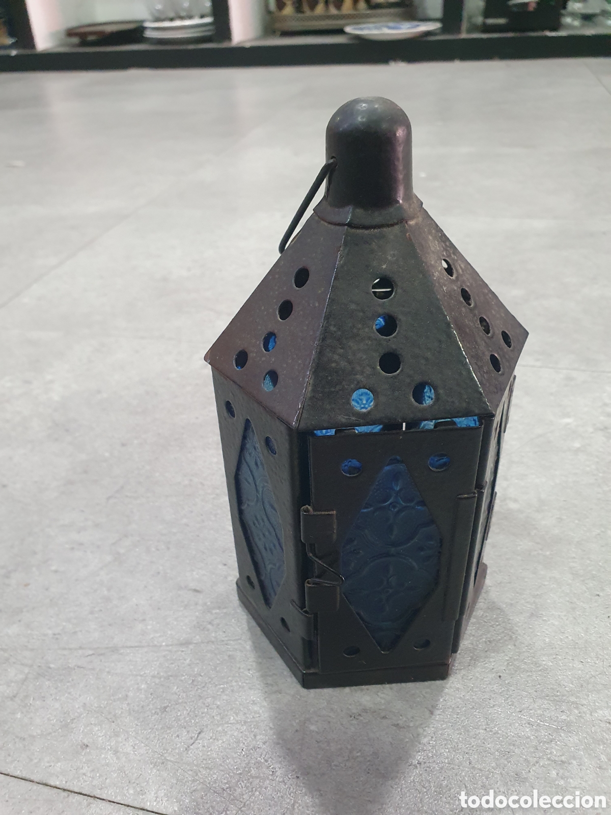 Antig&uuml;edades: Farol de metal. (L48) - Foto 1