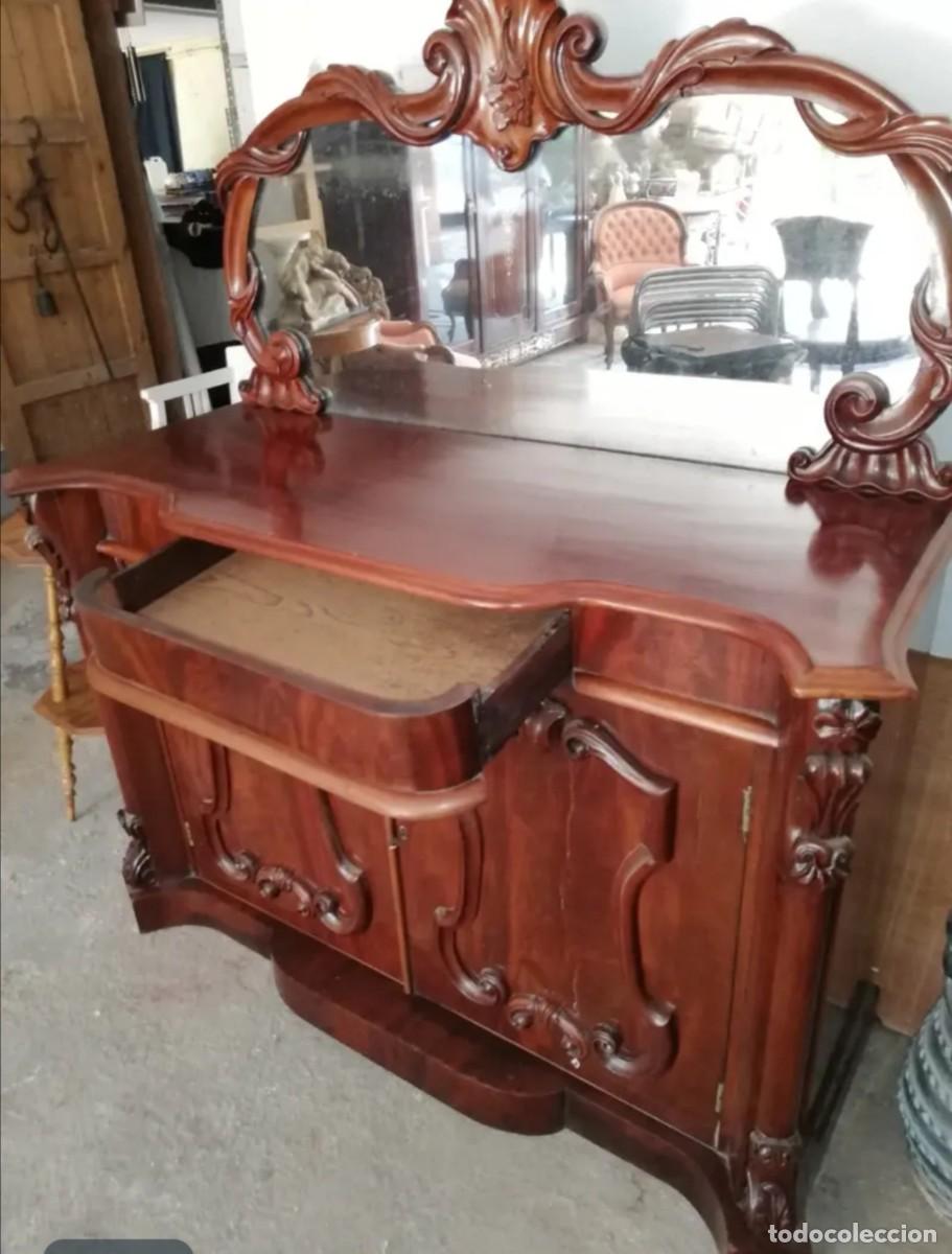 Antig&uuml;edades: BUFFET DE CAOBA VICTORIANO S. XIX - Foto 3