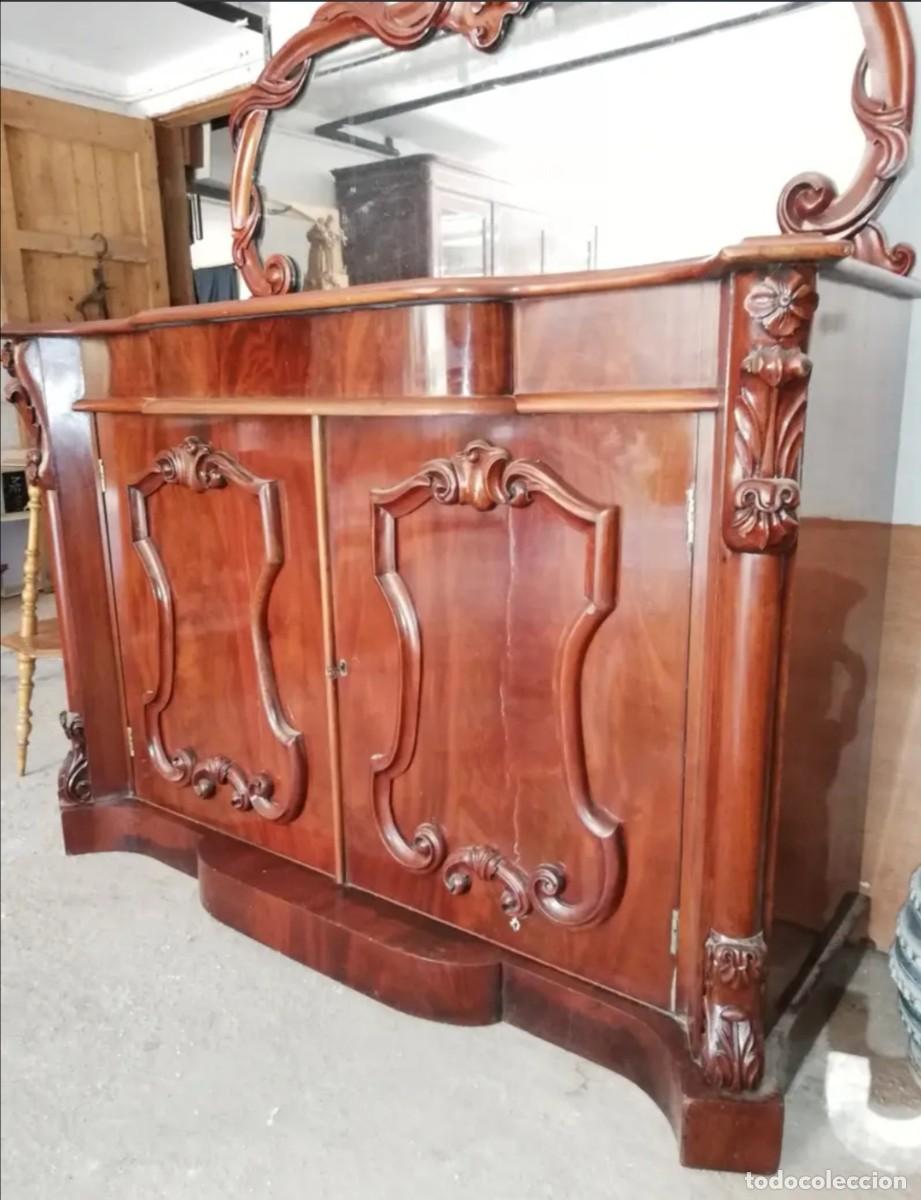 Antig&uuml;edades: BUFFET DE CAOBA VICTORIANO S. XIX - Foto 6