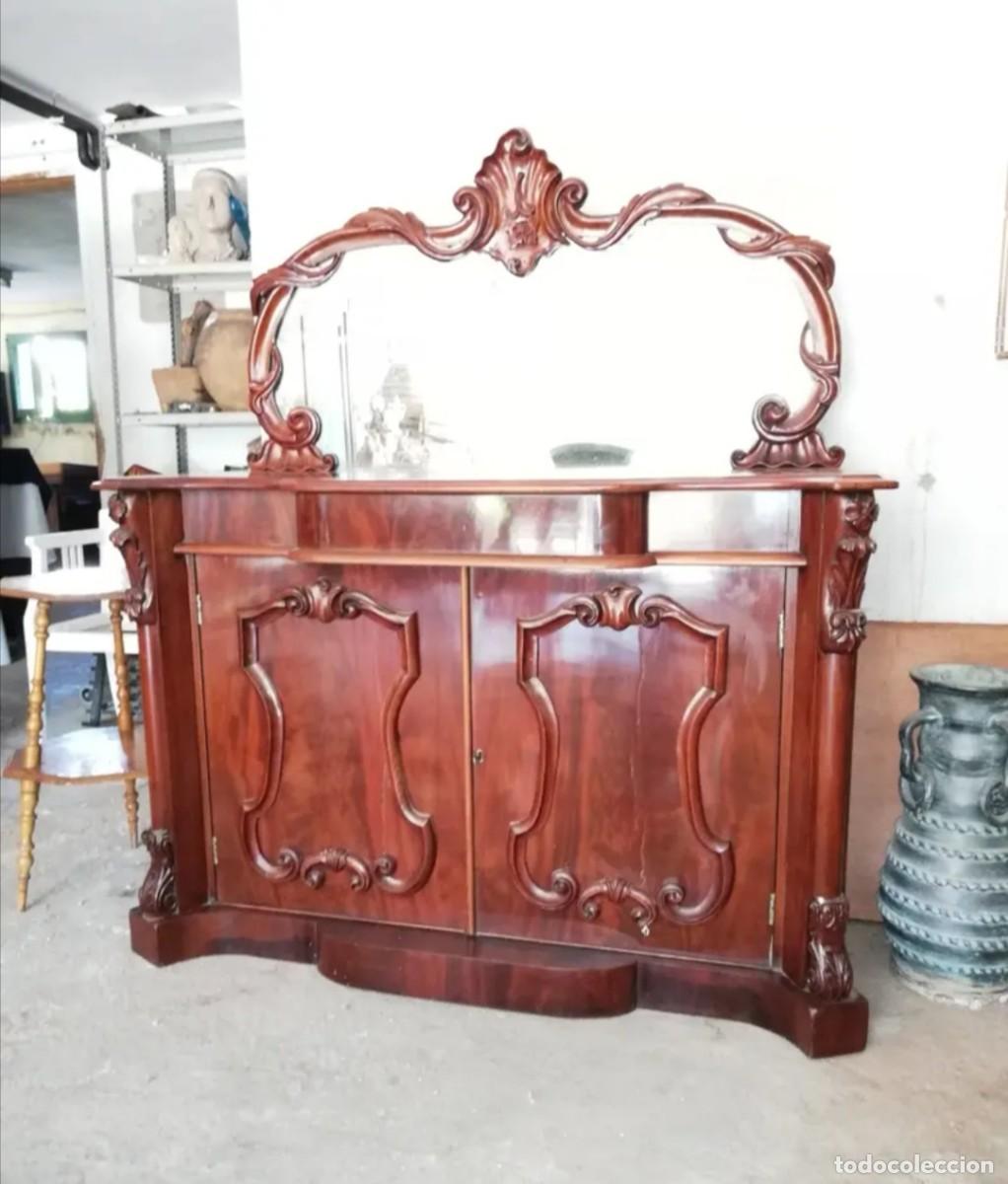 Antig&uuml;edades: BUFFET DE CAOBA VICTORIANO S. XIX - Foto 7