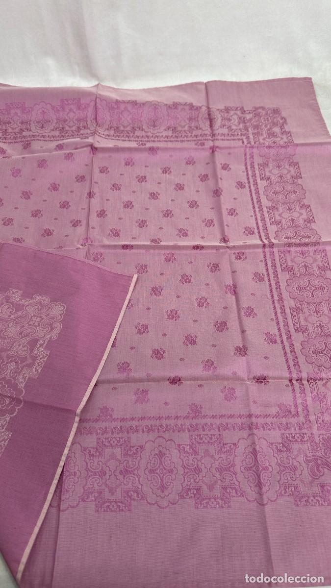 Antig&uuml;edades: Pa&ntilde;uelo rosa adamascado - Foto 7