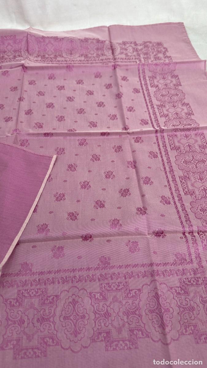 Antig&uuml;edades: Pa&ntilde;uelo rosa adamascado - Foto 8