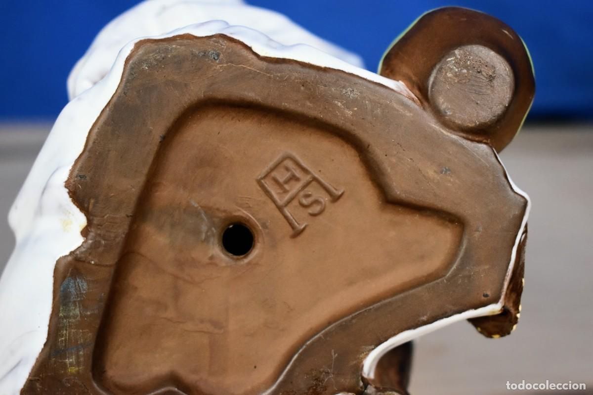 Antig&uuml;edades: Mendigo Hind&uacute; de porcelana de Algora con defectos - Foto 8