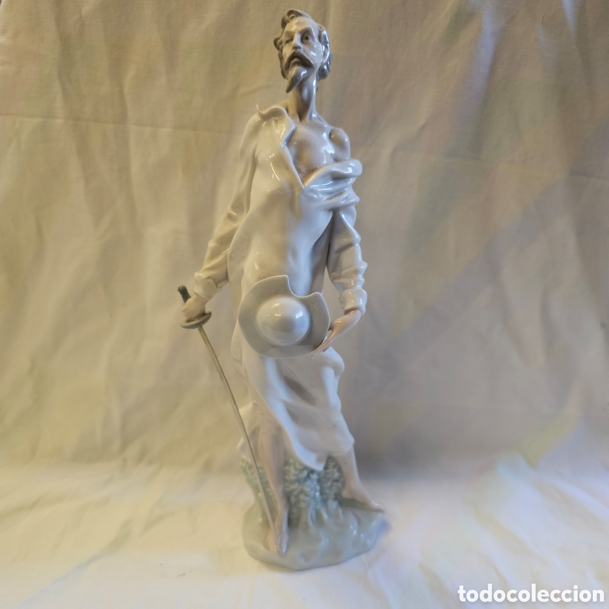 Antig&uuml;edades: Figura porcelana don quijote - NAO by LLADR&Oacute;