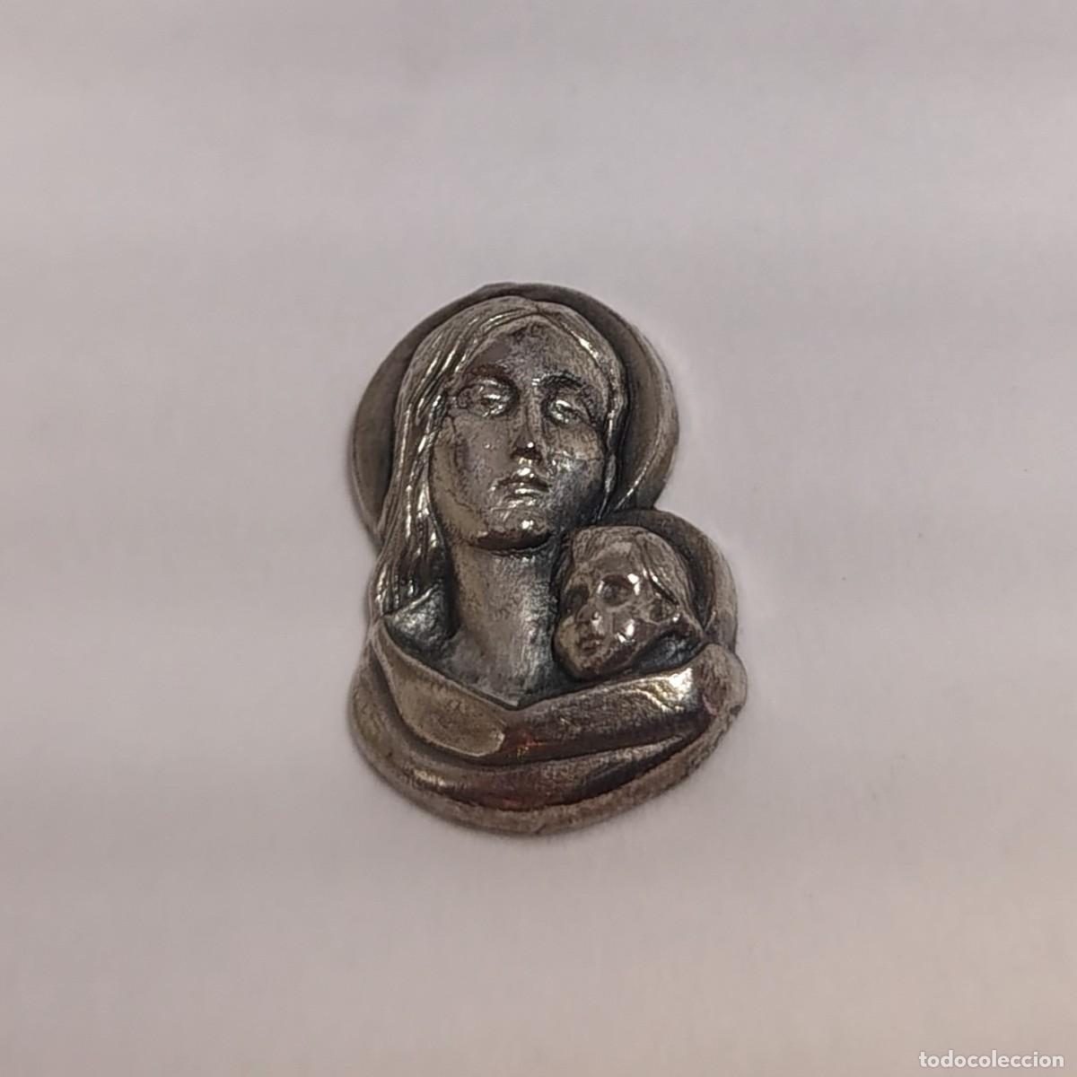 Antig&uuml;edades: Medalla religiosa / Colgante: VIRGEN MARIA Y NI&Ntilde;O JESUS. M349