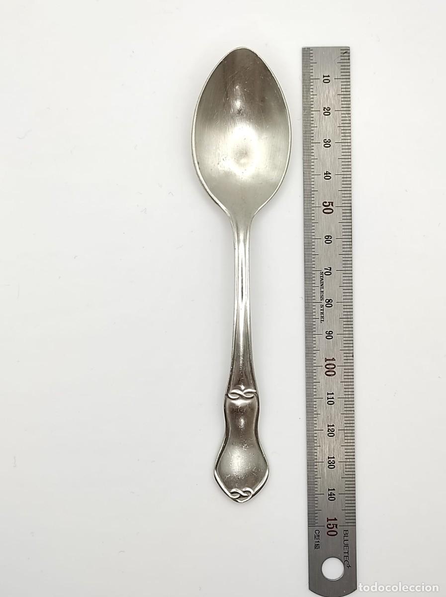 Antig&uuml;edades: CUCHARA DE BEBE PLATA DE LEY - Foto 2