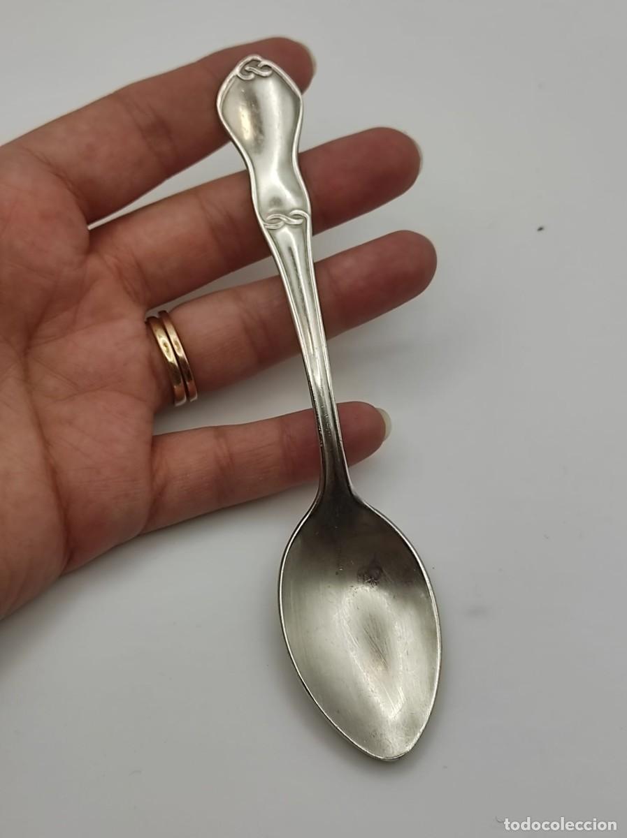 Antig&uuml;edades: CUCHARA DE BEBE PLATA DE LEY - Foto 7