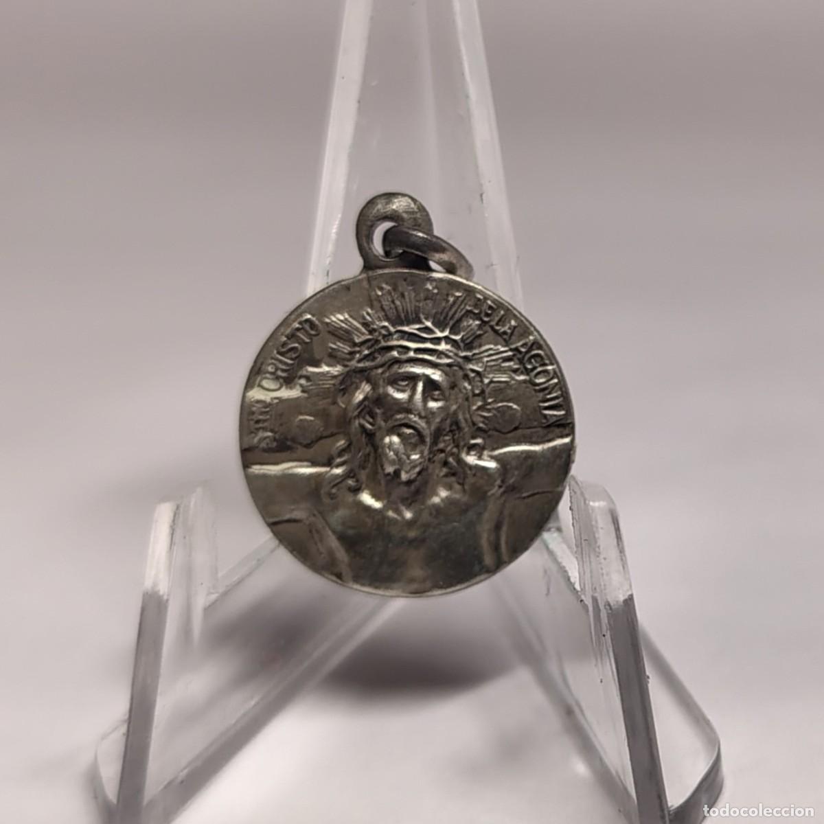 Antig&uuml;edades: Medalla religiosa / Colgante: NUESTRA SE&Ntilde;ORA BIEN APARECIDA y STMO. CRISTO DE LA AGONIA. M350