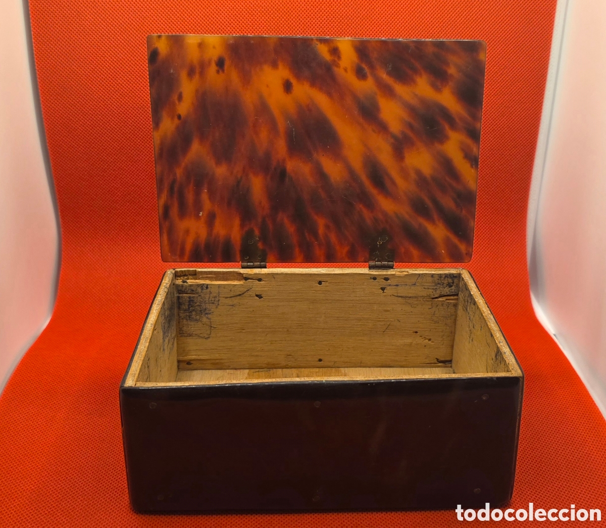 Antig&uuml;edades: Caja antigua carey estilo art d&eacute;co &ndash; Cofre joyero / escritorio &ndash;