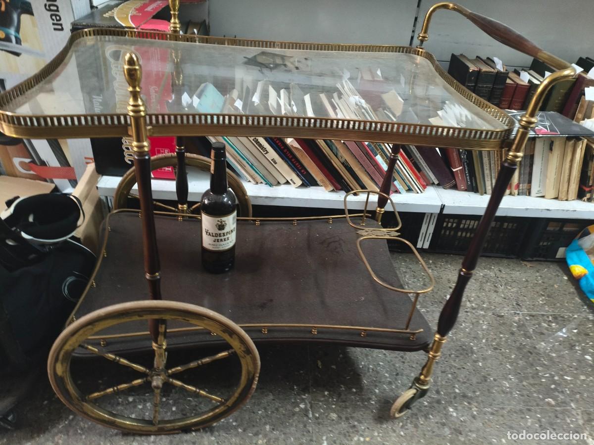 Antig&uuml;edades: CAMARERA, ANTIGUO CARRO MUEBLE BAR PARA SERVIR COMIDA Y BEBIDA