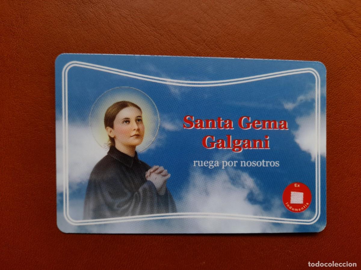 Antiques: Reliquia Santa Gema Galgani en estampa