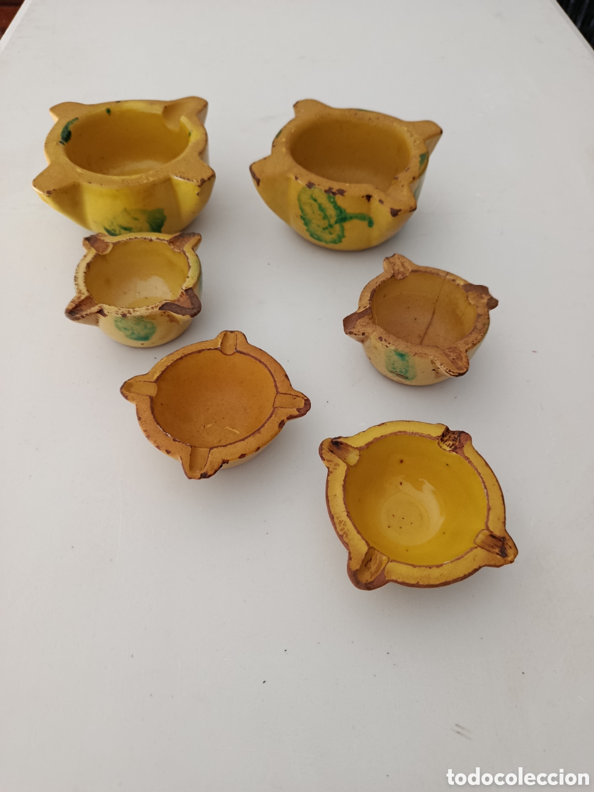 Antiguidades: Lote de 6 antiguos morteros