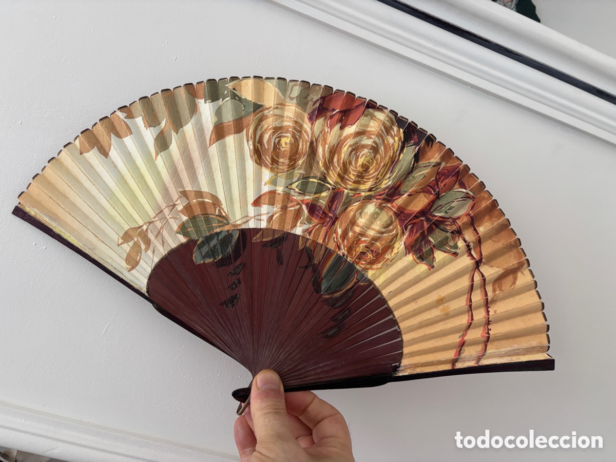Antig&uuml;edades: PRECIOSO ABANICO ANTIGUO PINTADO A MANO