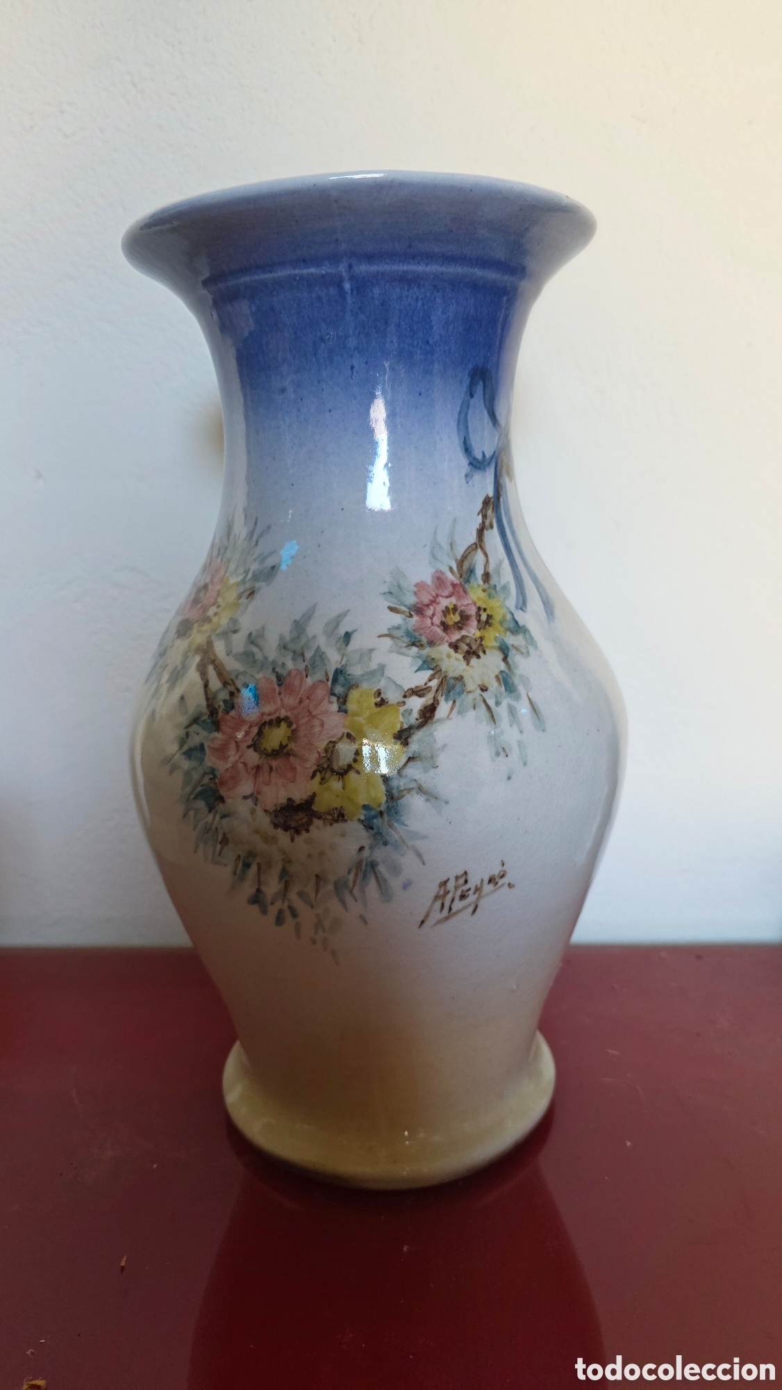 Antig&uuml;edades: Jarron porcelana Antonio Peyro