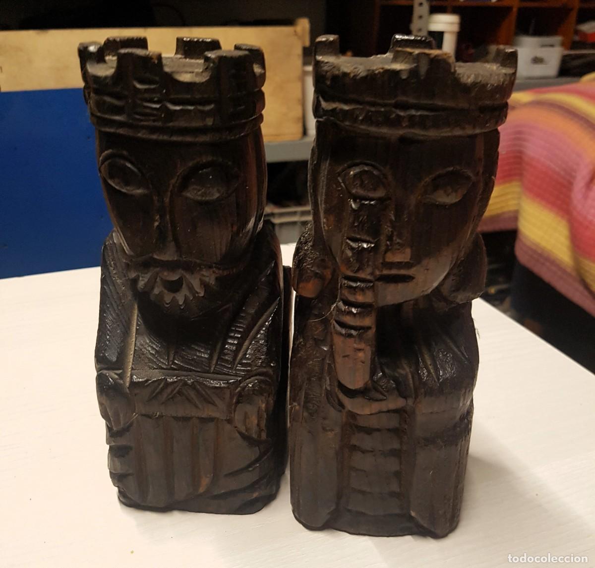 Antiguidades: SUJETALIBROS REYES CAT&Oacute;LICOS EN MADERA O SIMILAR