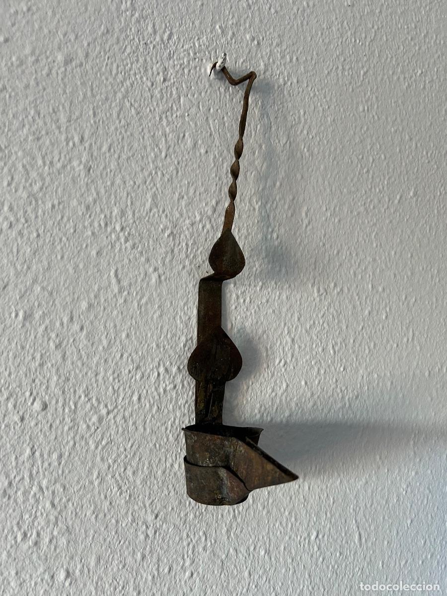 Antig&uuml;edades: ANTIGUO CANDIL DE DOBLE CAZOLETA - Foto 2