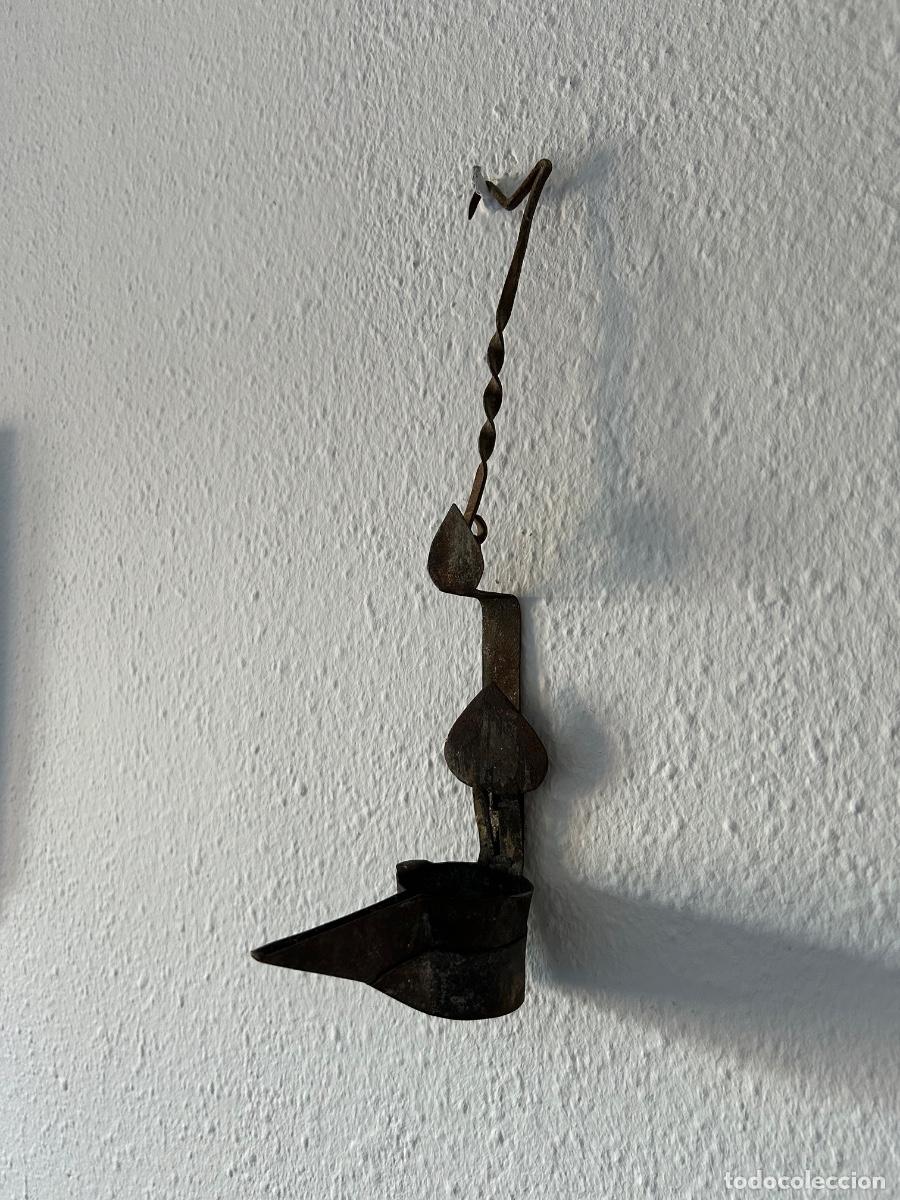Antig&uuml;edades: ANTIGUO CANDIL DE DOBLE CAZOLETA - Foto 4