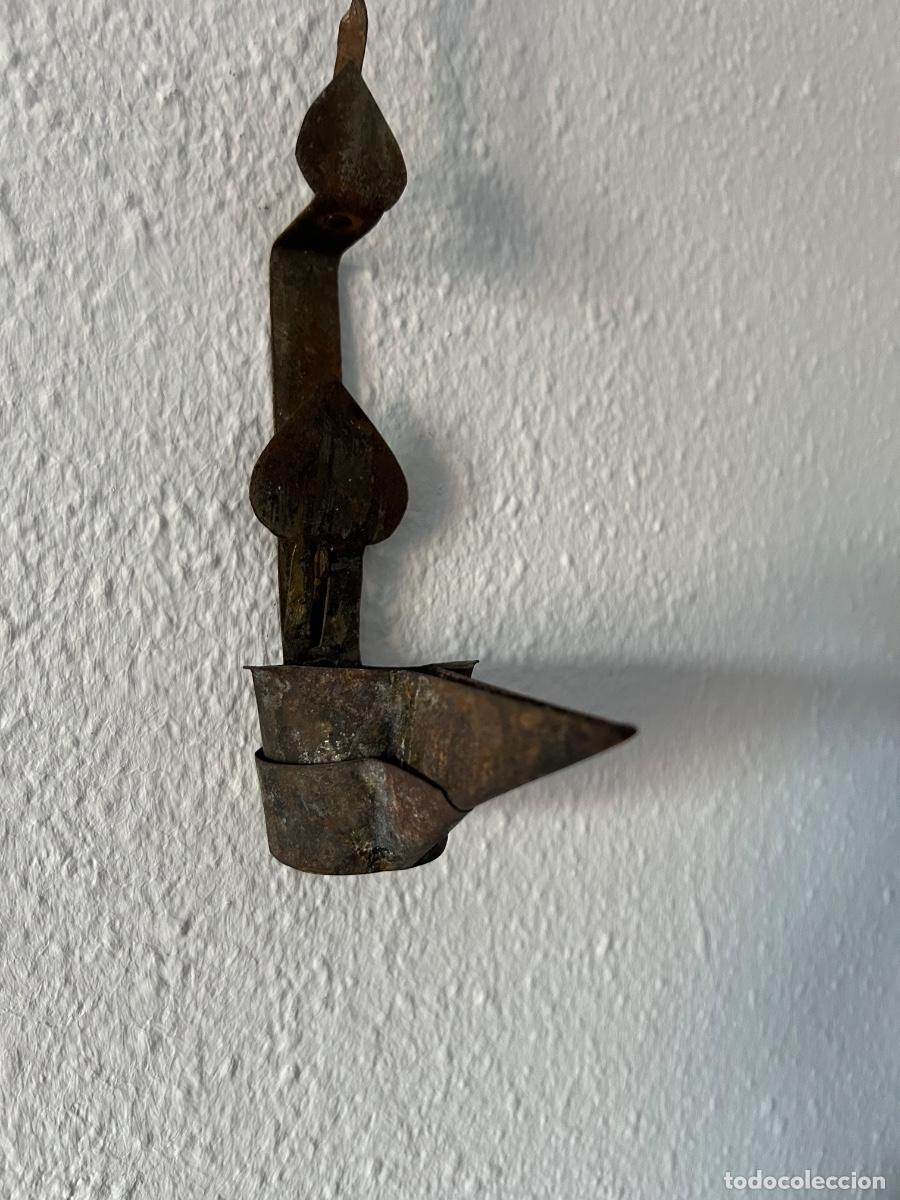 Antig&uuml;edades: ANTIGUO CANDIL DE DOBLE CAZOLETA - Foto 5
