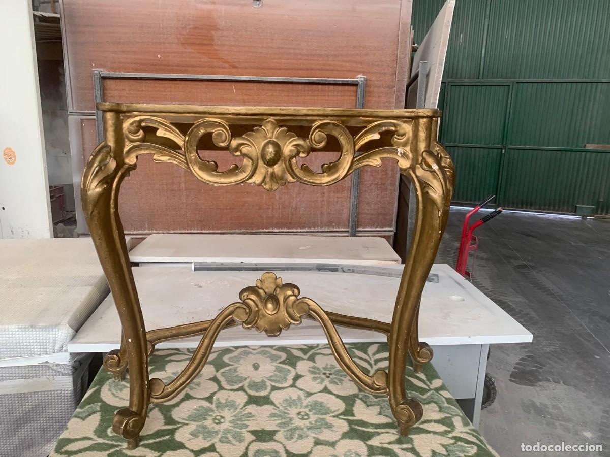 Antig&uuml;edades: CONSOLA DORADA DECORATIVA - Foto 3