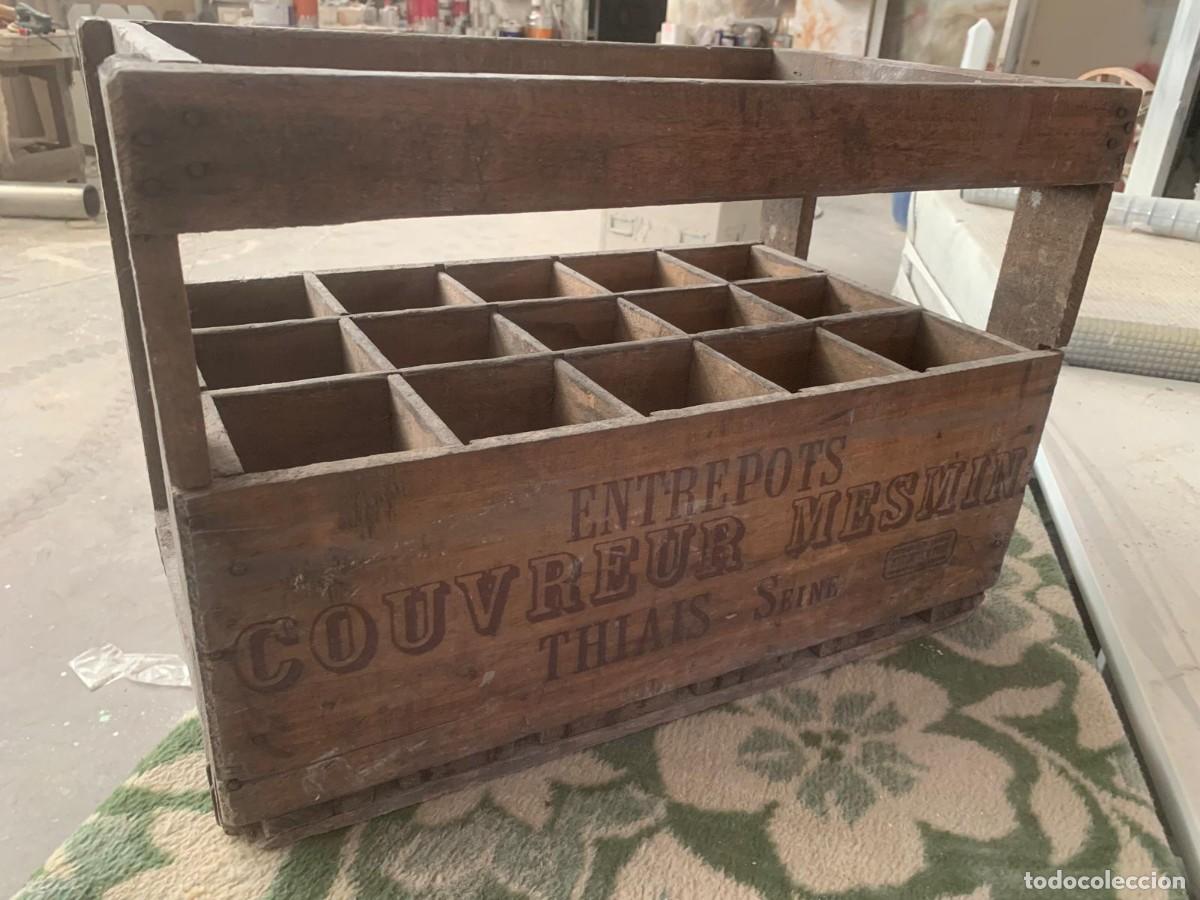 Antig&uuml;edades: Antigua caja Francesa de una fabrica de vajillas