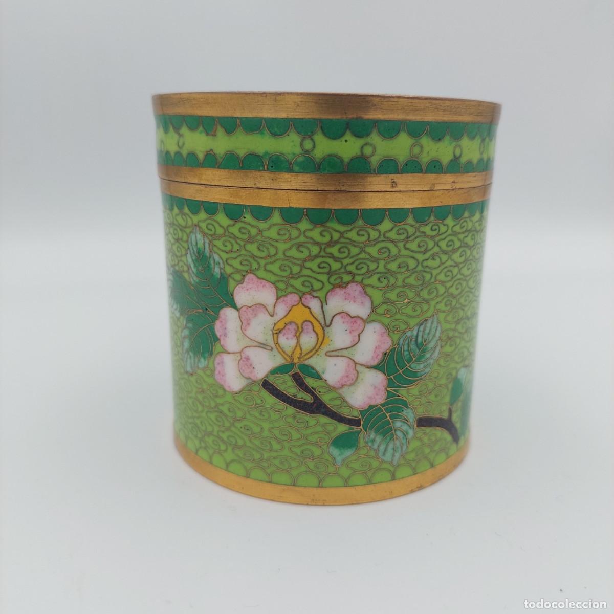 Antig&uuml;edades: Caja de cloisonne chino