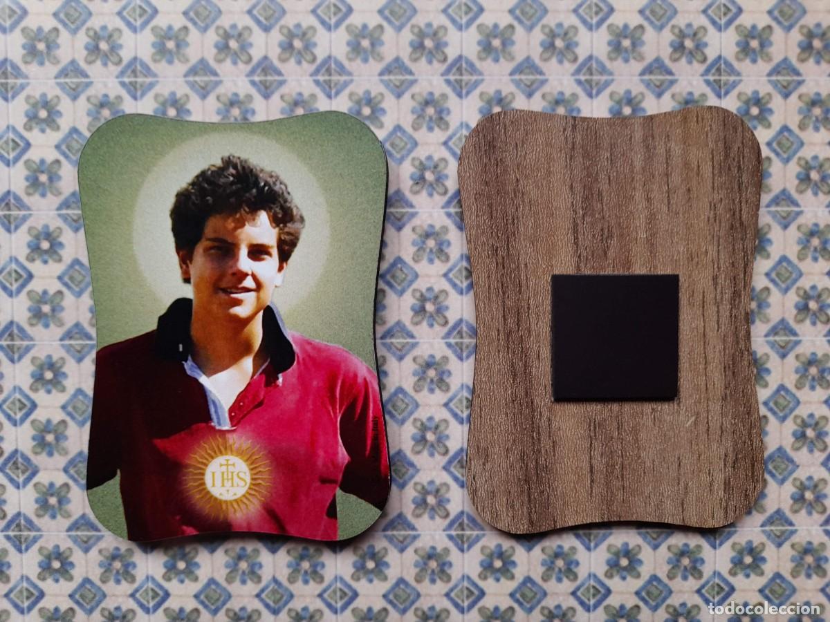 Antiques: Iman Carlo Acutis nuevo en madera