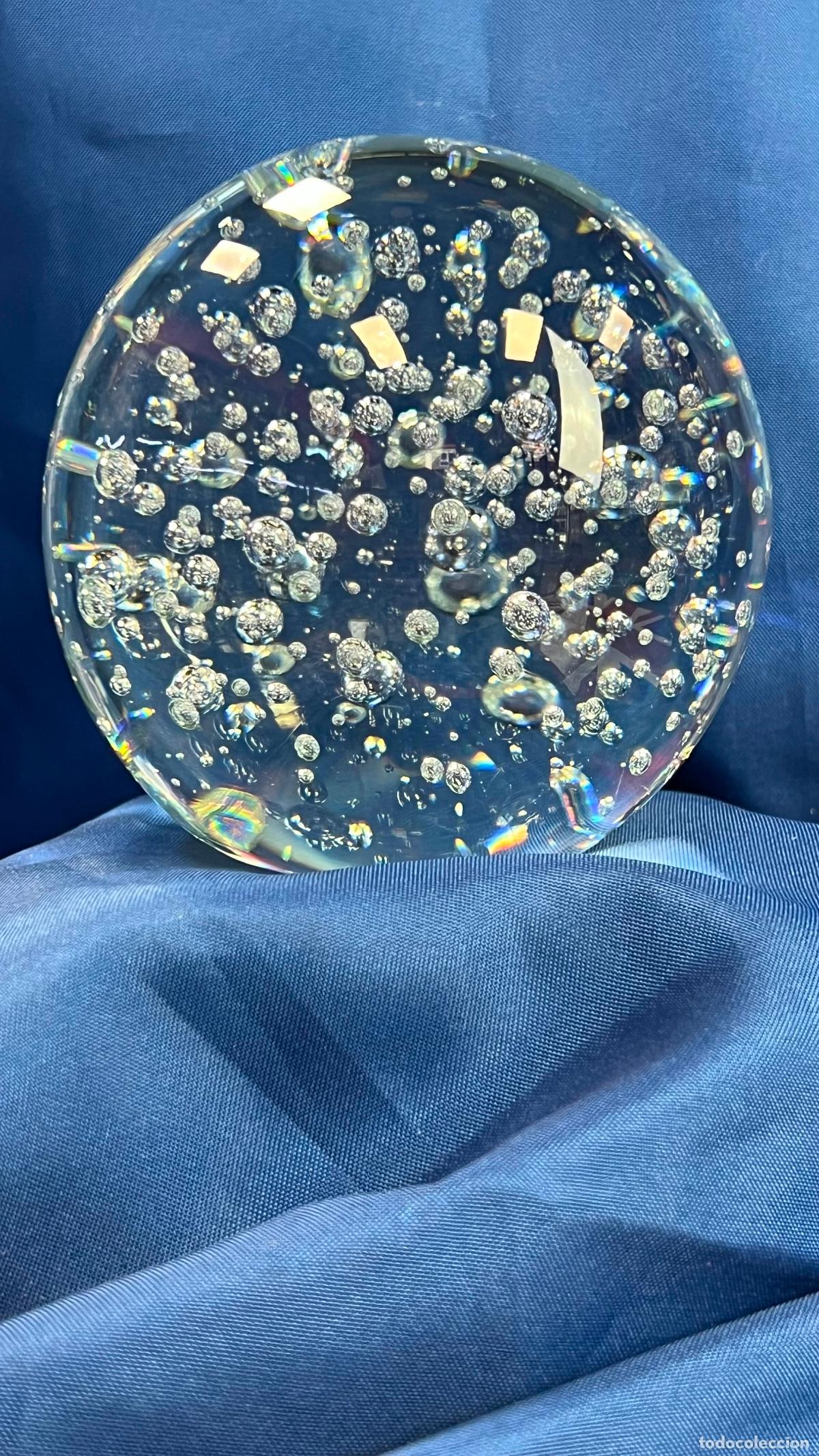Antig&uuml;edades: INTERESANTE PISAPAPELES VINTAGE EN CRISTAL MURANO 1188 gr