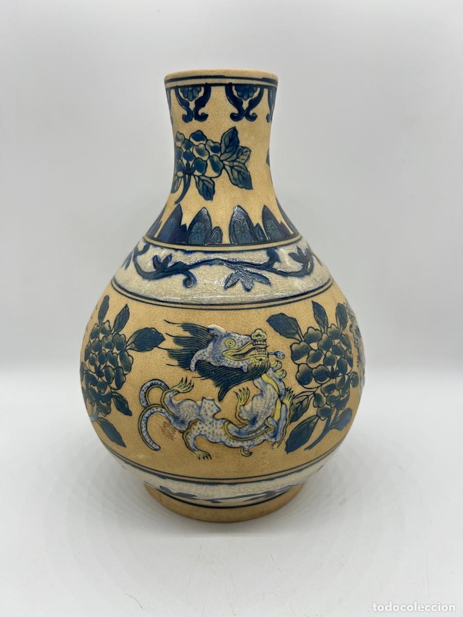 Antig&uuml;edades: Jarr&oacute;n chino antiguo de cer&aacute;mica / porcelana