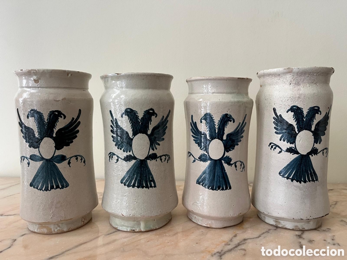 Antig&uuml;edades: Botes en cer&aacute;mica de Talavera