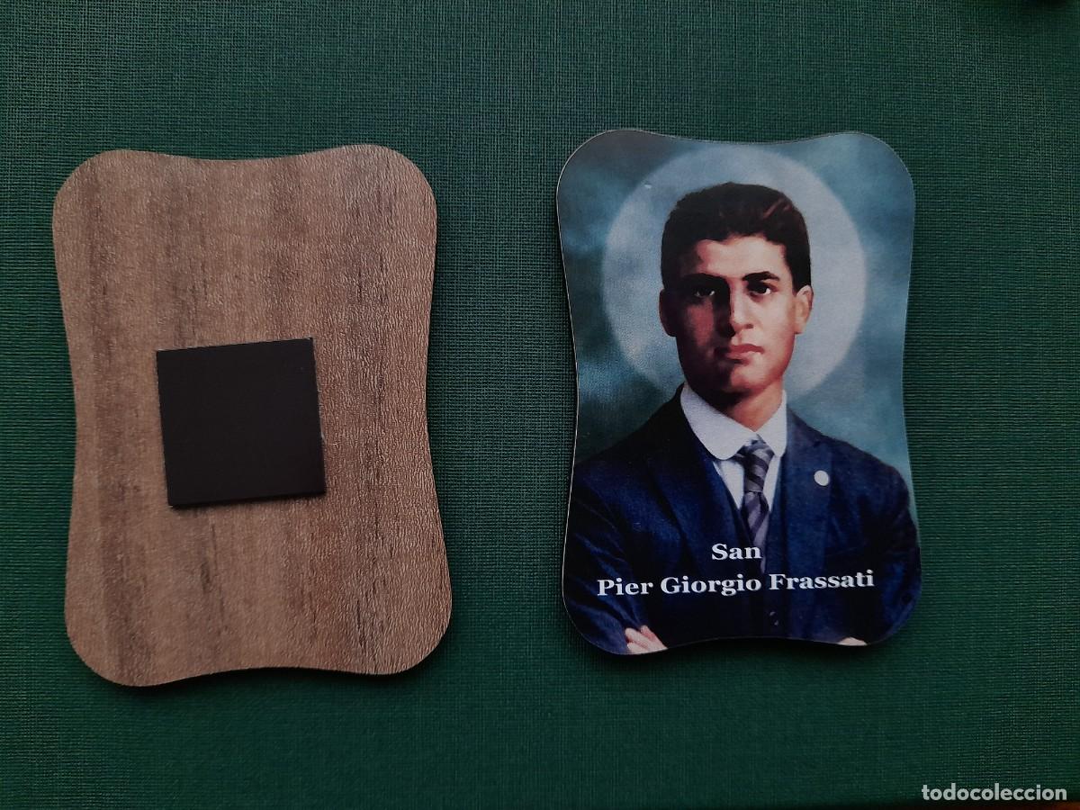 Antig&uuml;edades: Iman Pier Giorgio Frassati nuevo en madera