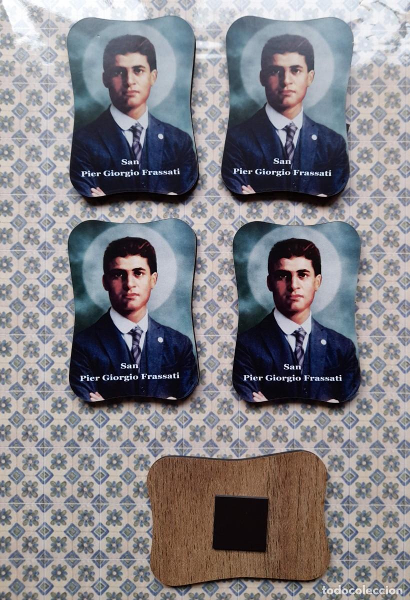 Antiques: Lote 4 imanes Pier Giorgio Frassati