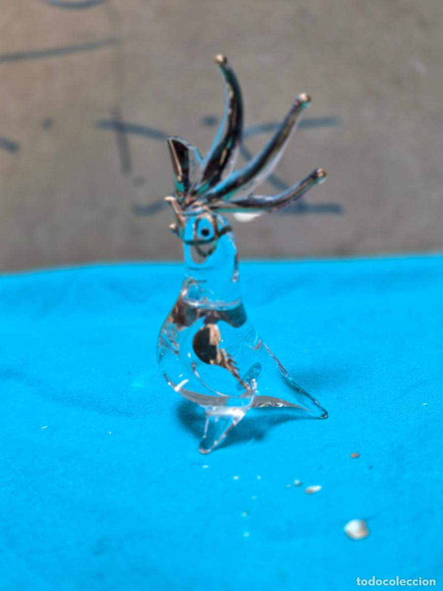 Antig&uuml;edades: peque&ntilde;o gallo de cristal