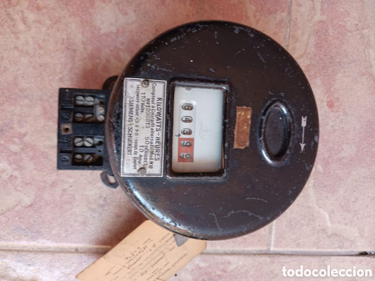 Antig&uuml;edades: Antiguo contador el&eacute;ctrico