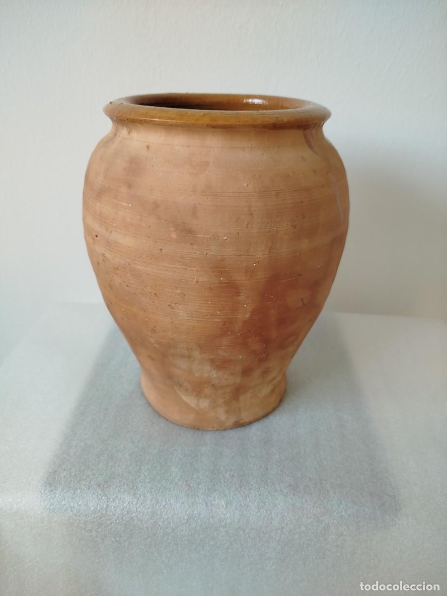 Antig&uuml;edades: Tinaja de barro cocido, barnizada interior. Nueva.