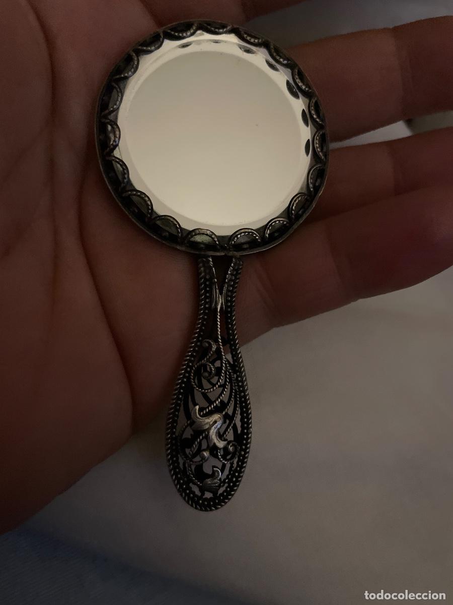 Antig&uuml;edades: Antiguo espejo de plata - Foto 2